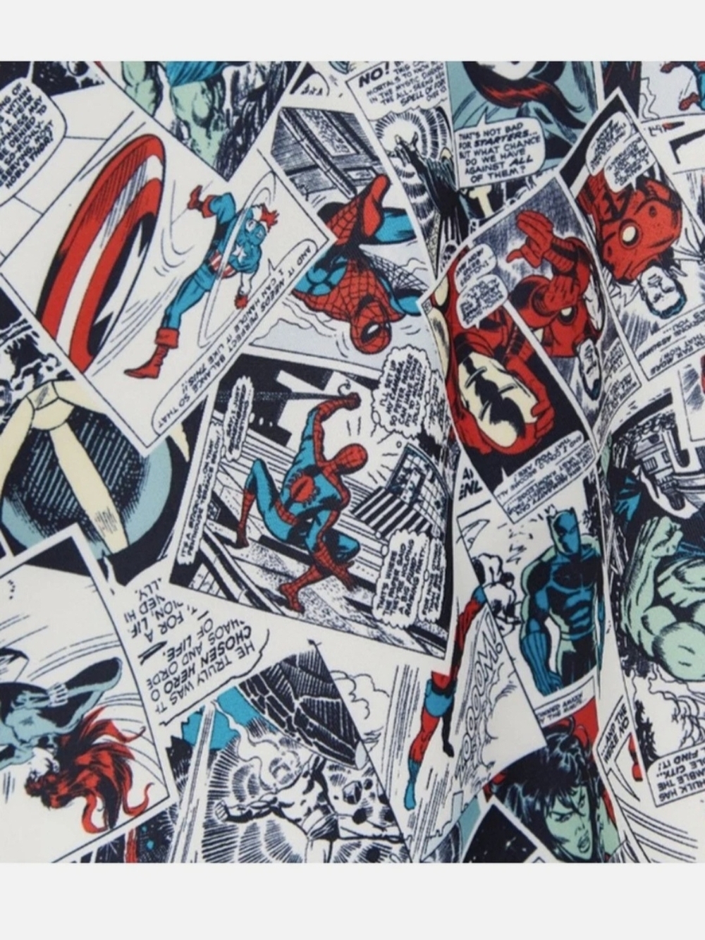 Torrid Plus Official Marvel Avengers Comic Scuba Skater Skirt Size 5X/28 Retired - Picture 8 of 9